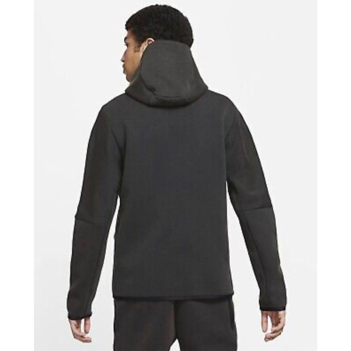 Nike Sportswear Mens Sz Xxl Tech Fleece Washed Full-zip Hoodie Black DD3100-010