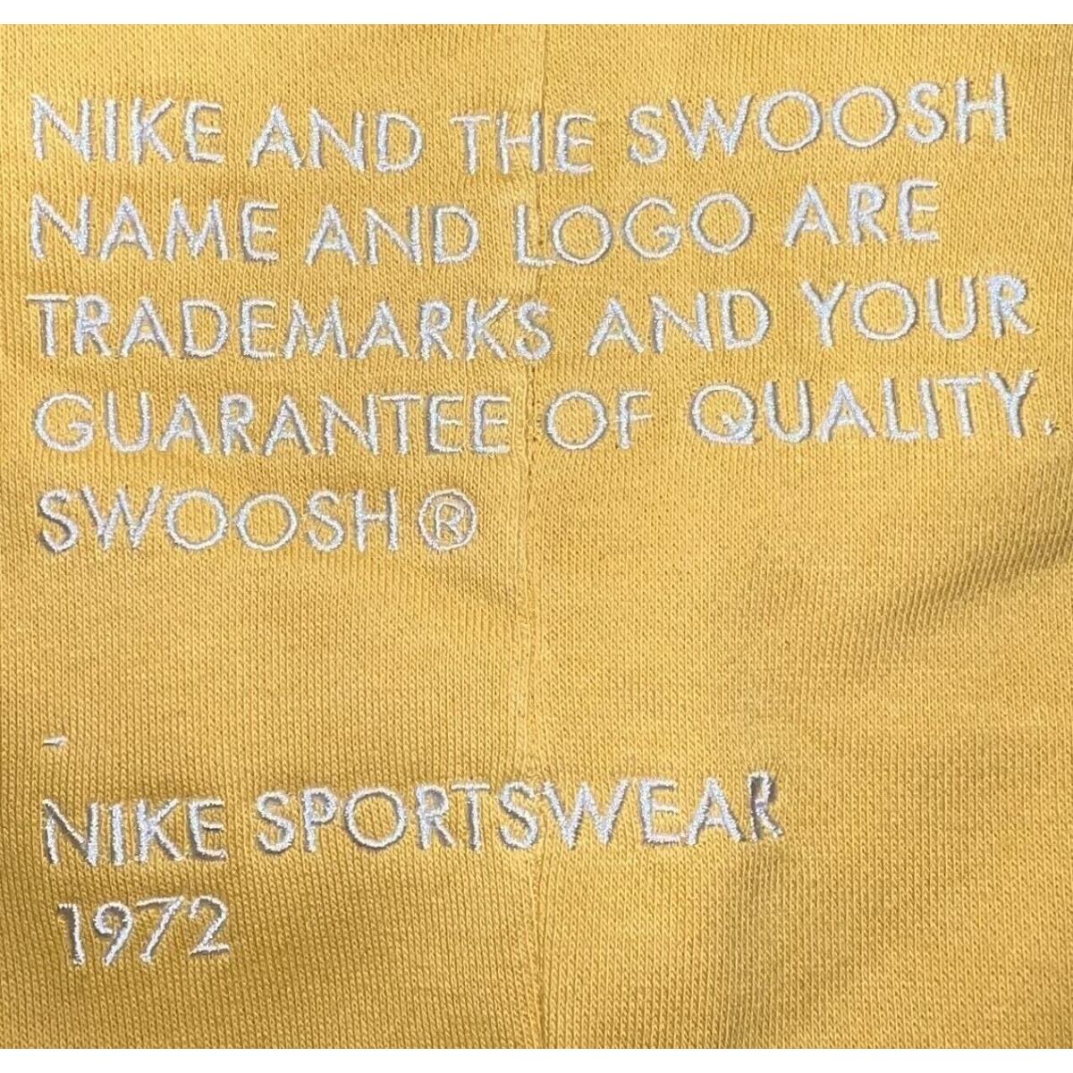 Nike Swoosh Sample Yellow Sweater 655317995 Sweatpants 655317995 Men Size Larg