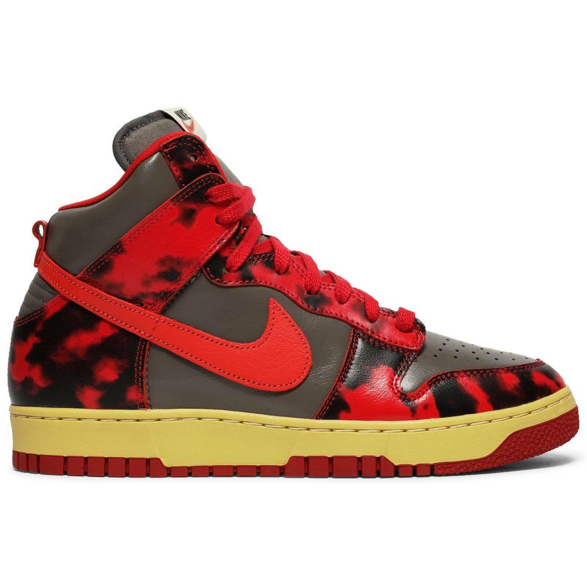 Nike Dunk Hi 1985 SP Acid Wash DD9404-600 Fashion Shoes - Red