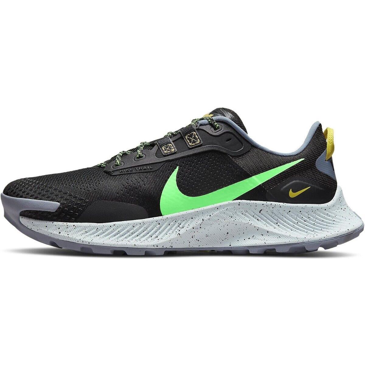 Nike Pegasus DA8697-004 Men`s Black/green Athletic Running Sneaker Shoes RS146