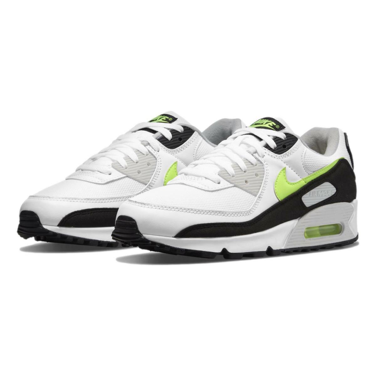 Nike Air Max 90 `white Hot Lime` Men`s Shoes Sneakers CZ1846-100