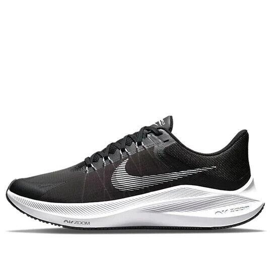 Nike Winflo 8 CW3419-006 Men`s Black/white Athletic Running Sneaker Shoes NR194 - Black/White