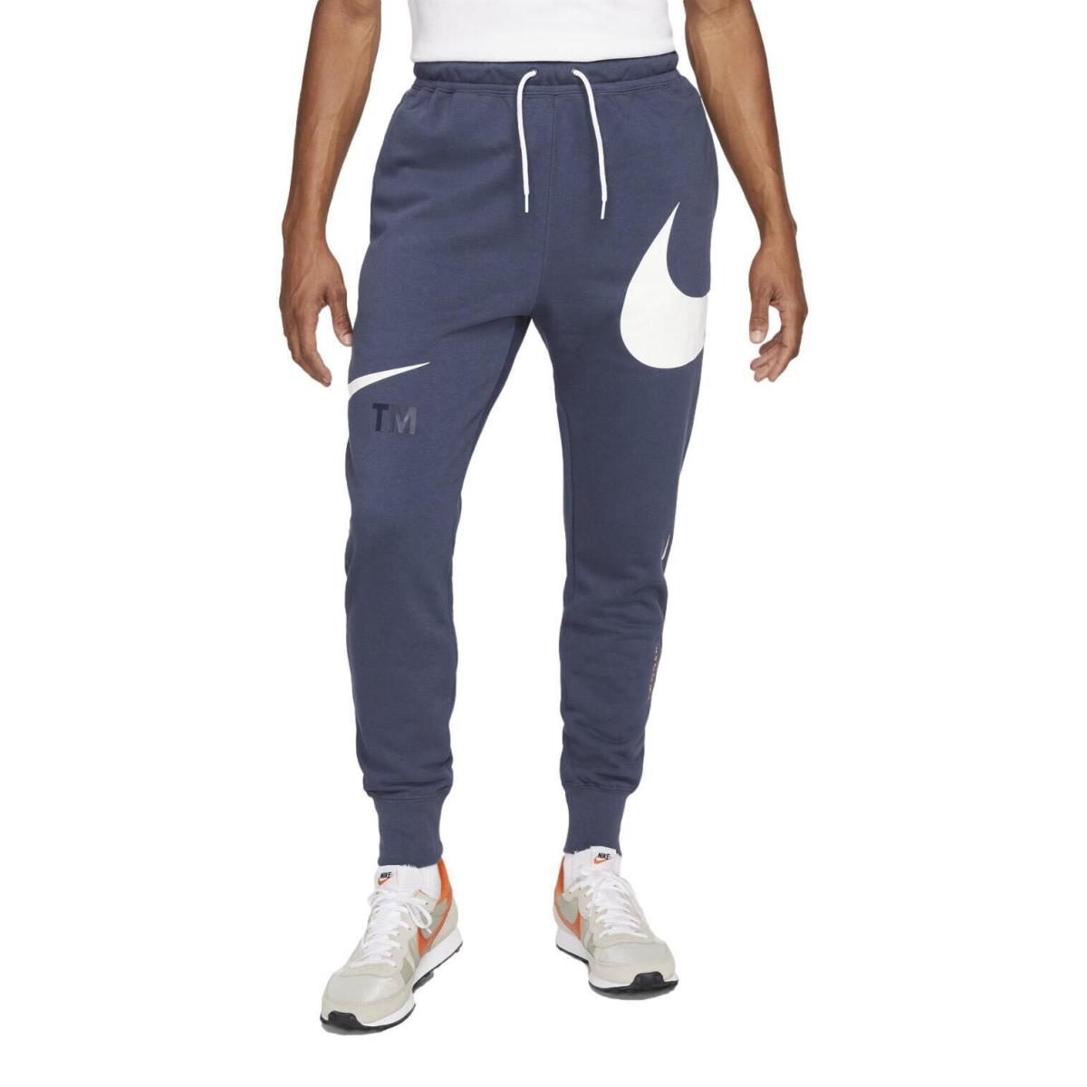 Nike Sportswear Swoosh Men`s Semi Brushed Back Pants Size 2XL Blue DD6001-437