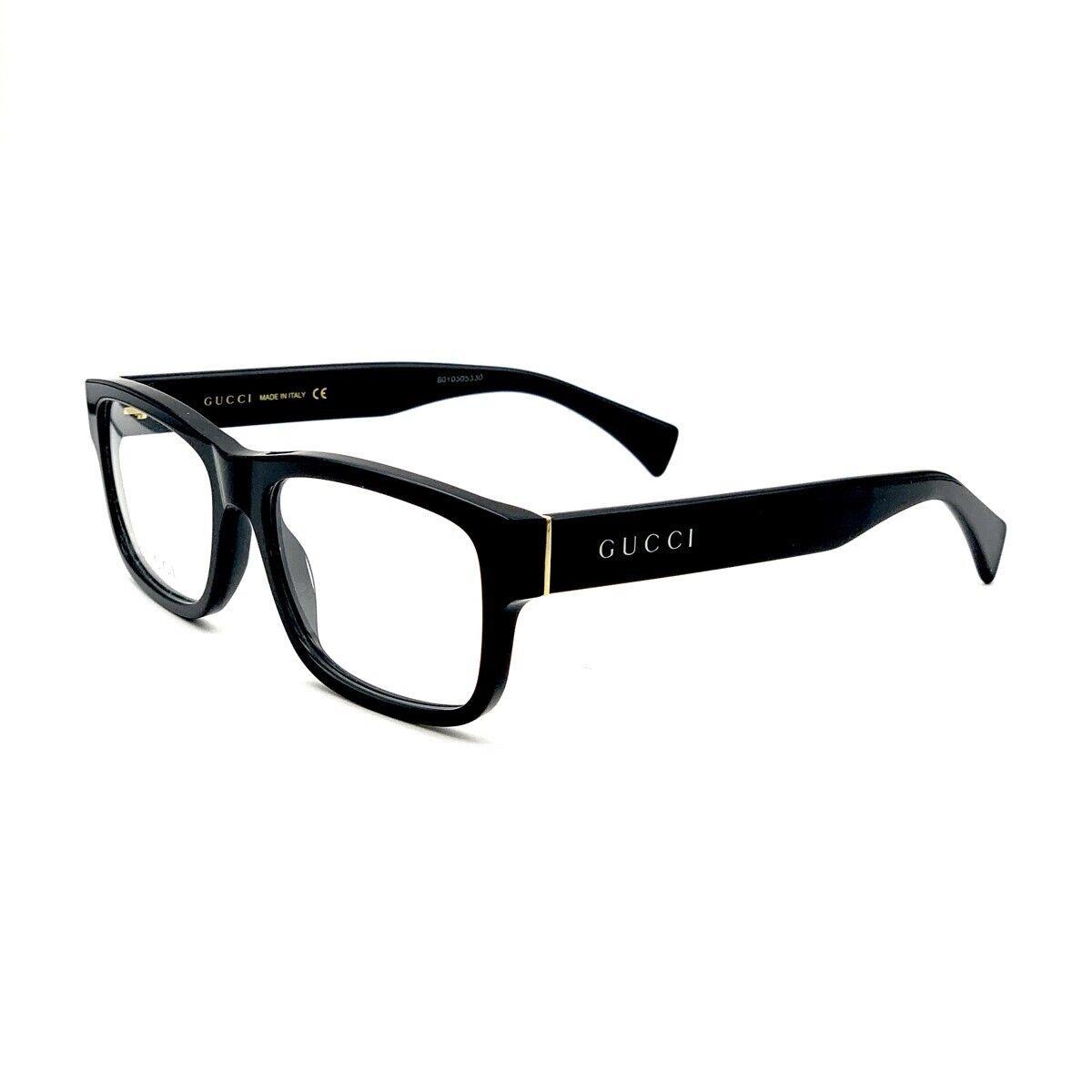 Gucci GG1141O 001 Eyeglasses Frames Unisex Black Clear 56mm