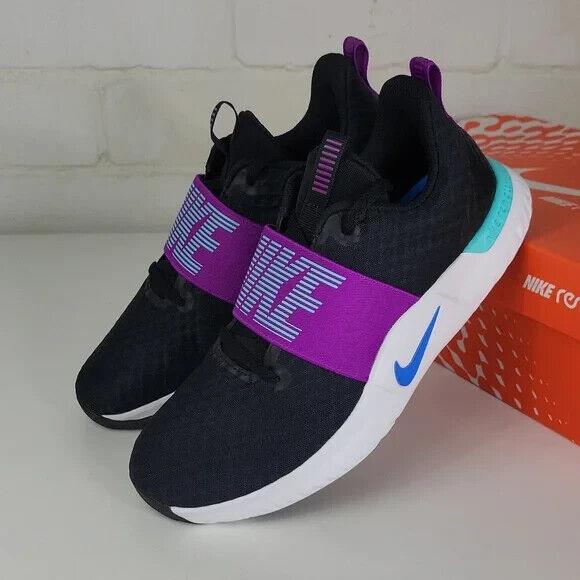 Nike Renew In Season TR 9 Black Purpl Running Shoes AR4543 007 - Size 6.5 Womens