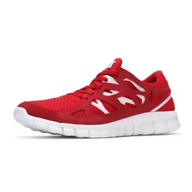 Nike Free Run 2 Running Shoe Men`s Size 9.5 Red / White 537732-604