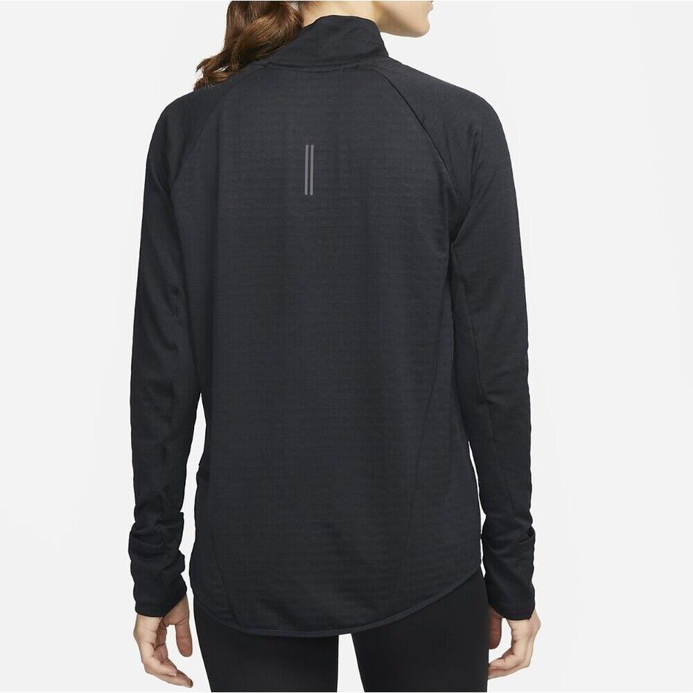 Nike Therma-fit Element Women`s Running Jacket Quarter Zip Size Large L Black