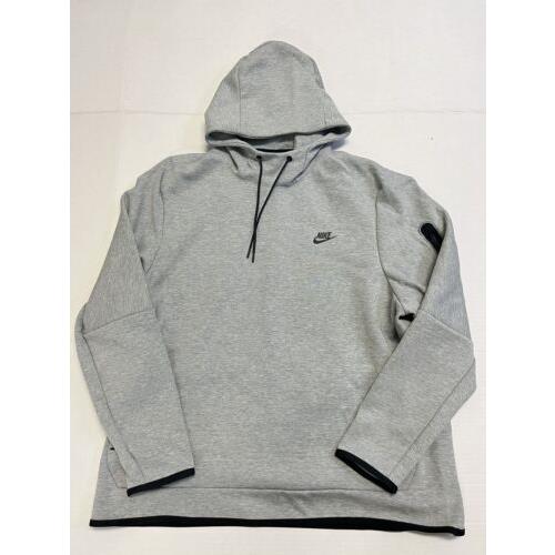 Nike Sportswear Tech Fleece Pullover Hoodie Dark Grey DD5174-063 Size Xxl