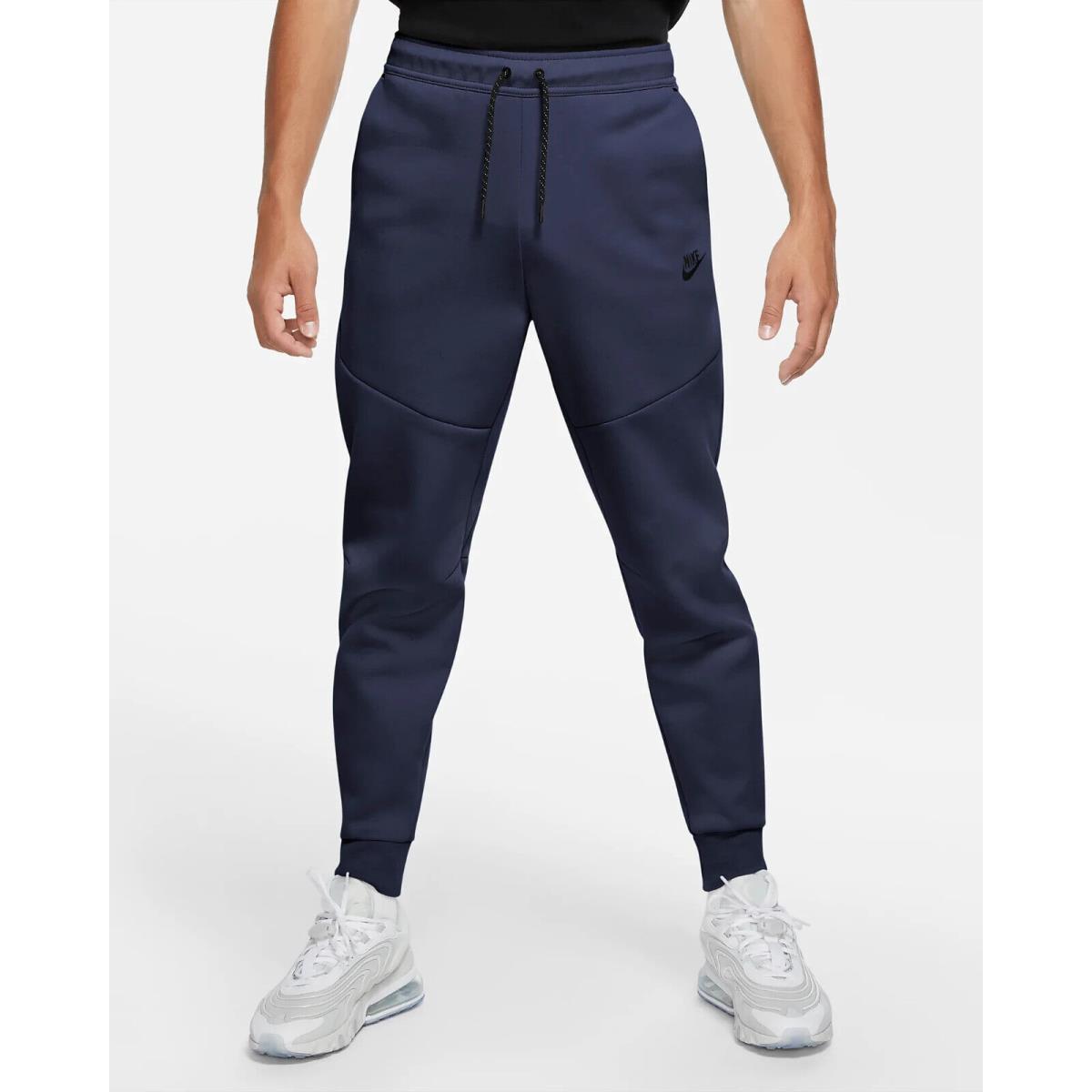 Nike Men`s Sportswear Tech Fleece Tapered-leg Joggers Midnight Navy Xxl-tall