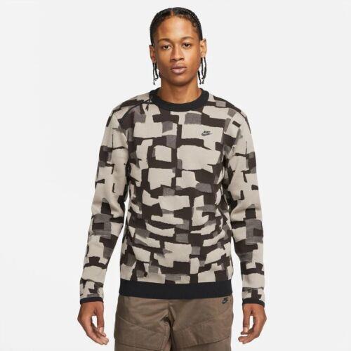 Nike Sportswear Tech Pack Sweater Black Moon Fossil Beige Brown sz XL