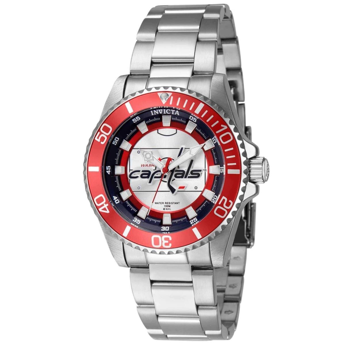 Invicta Women`s Watch Nhl Washington Capitals Quartz Silver Steel Bracelet 42226