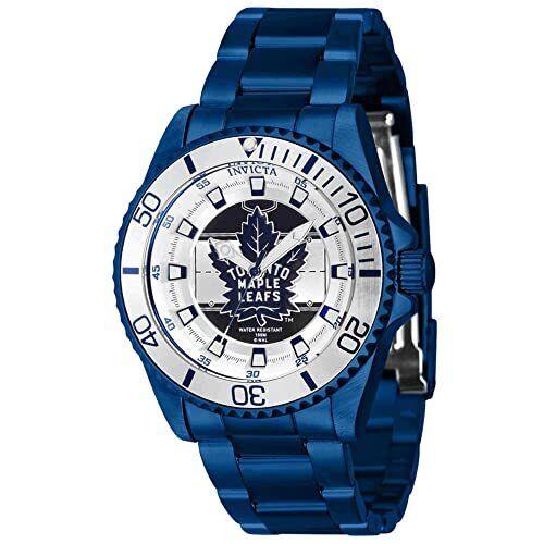 Invicta Women`s 42210 Nhl Quartz 3 Hand White Silver Blue Dial Watch