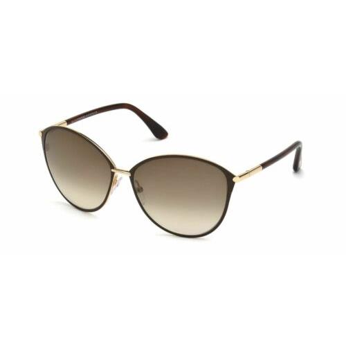 Tom Ford FT0320 Penelope 28F Shiny Rose Gold Sunglasses