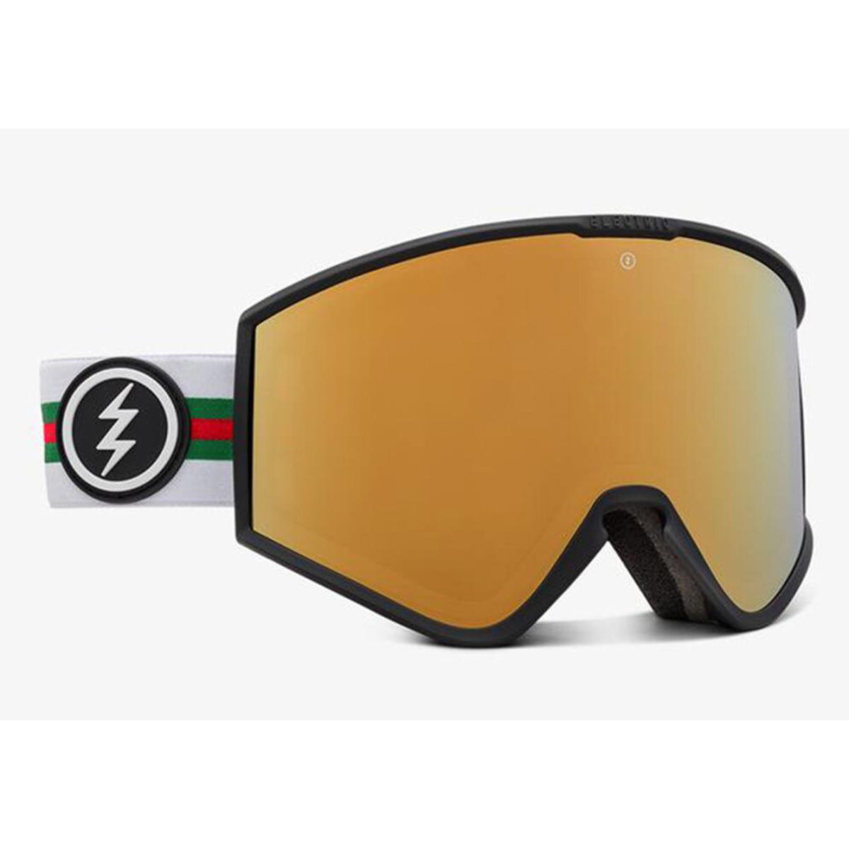 Electric Kleveland+ Snow Ski Goggles-forza-brose Gold Chrome+bonus