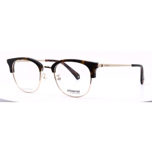 Polaroid Pdl D368/F 0AM Tortoise Unisex Clubmaster Eyeglasses 50-21-145 B:42 Y