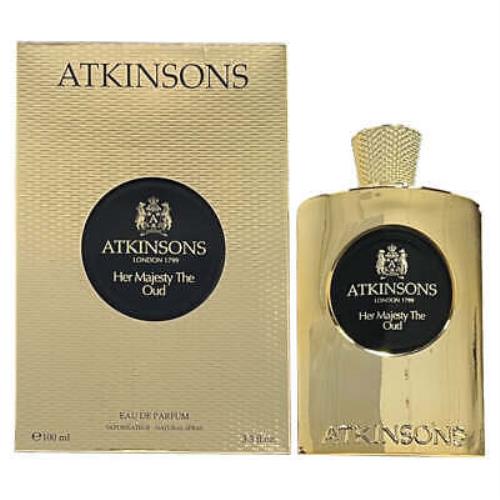 Her Majesty The Oud by Atkinsons Perfume For Women Edp 3.3 / 3.4 oz