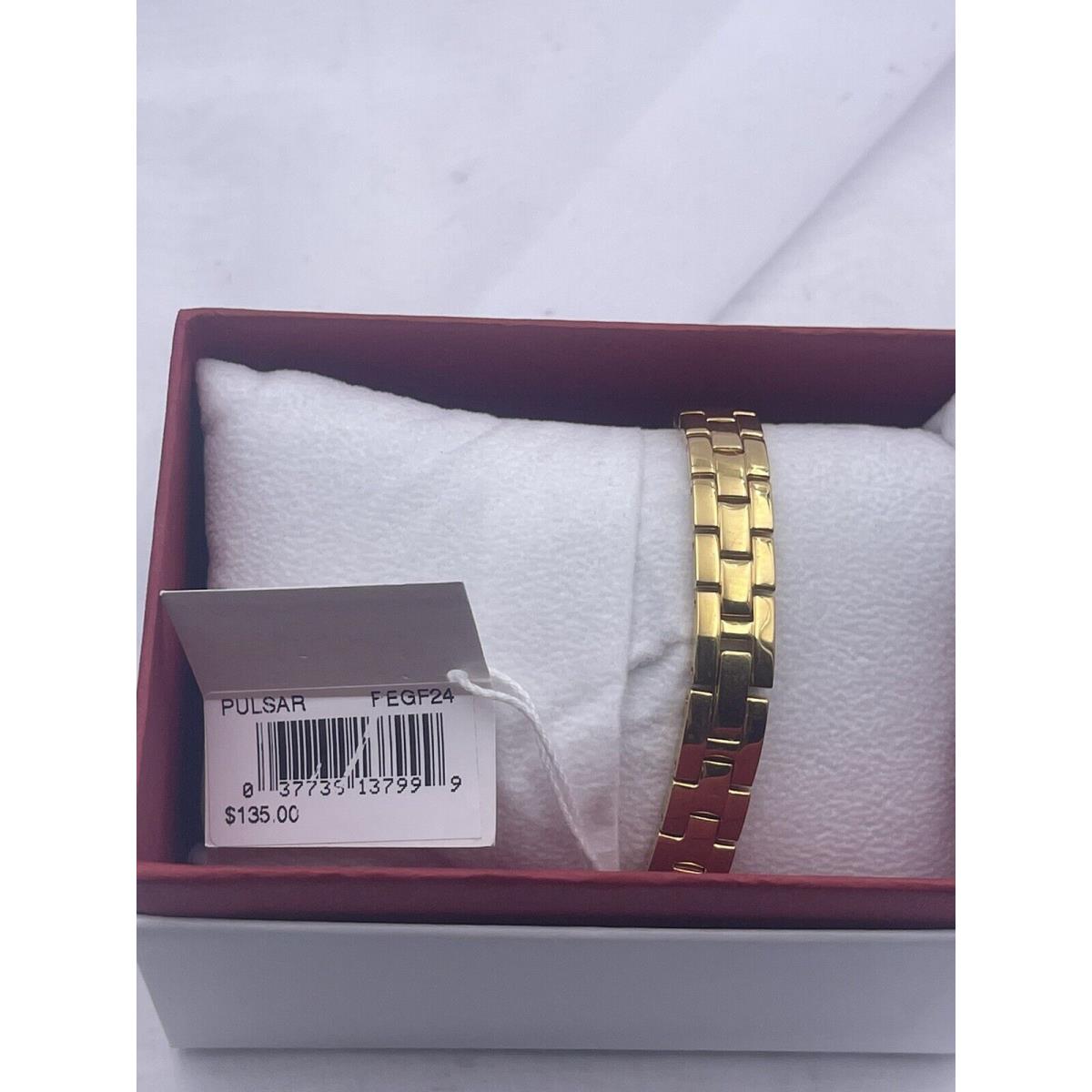 Ladies Pulsar Watch PEGF24 Gold Tone and Tag