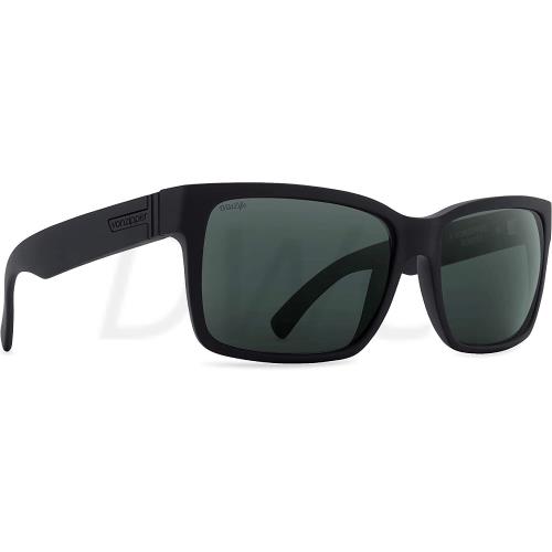 Vonzipper Elmore Matte Black Satin with Wildlife Grey Polarized Sunglasses