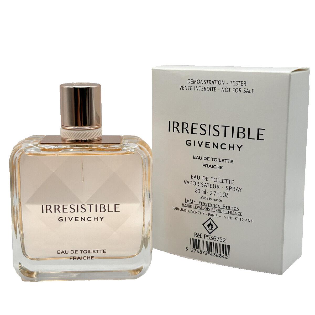 Givenchy Irresistible Women`s Eau DE Toilette Fraiche 2.7 Fl.oz Tester Box