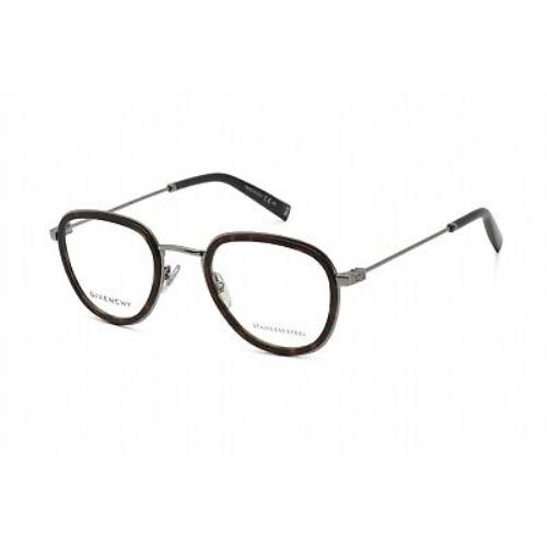 Givenchy GV 0120 031Z 00 Eyeglasses Ruthenium Brown Frame 49 Mm