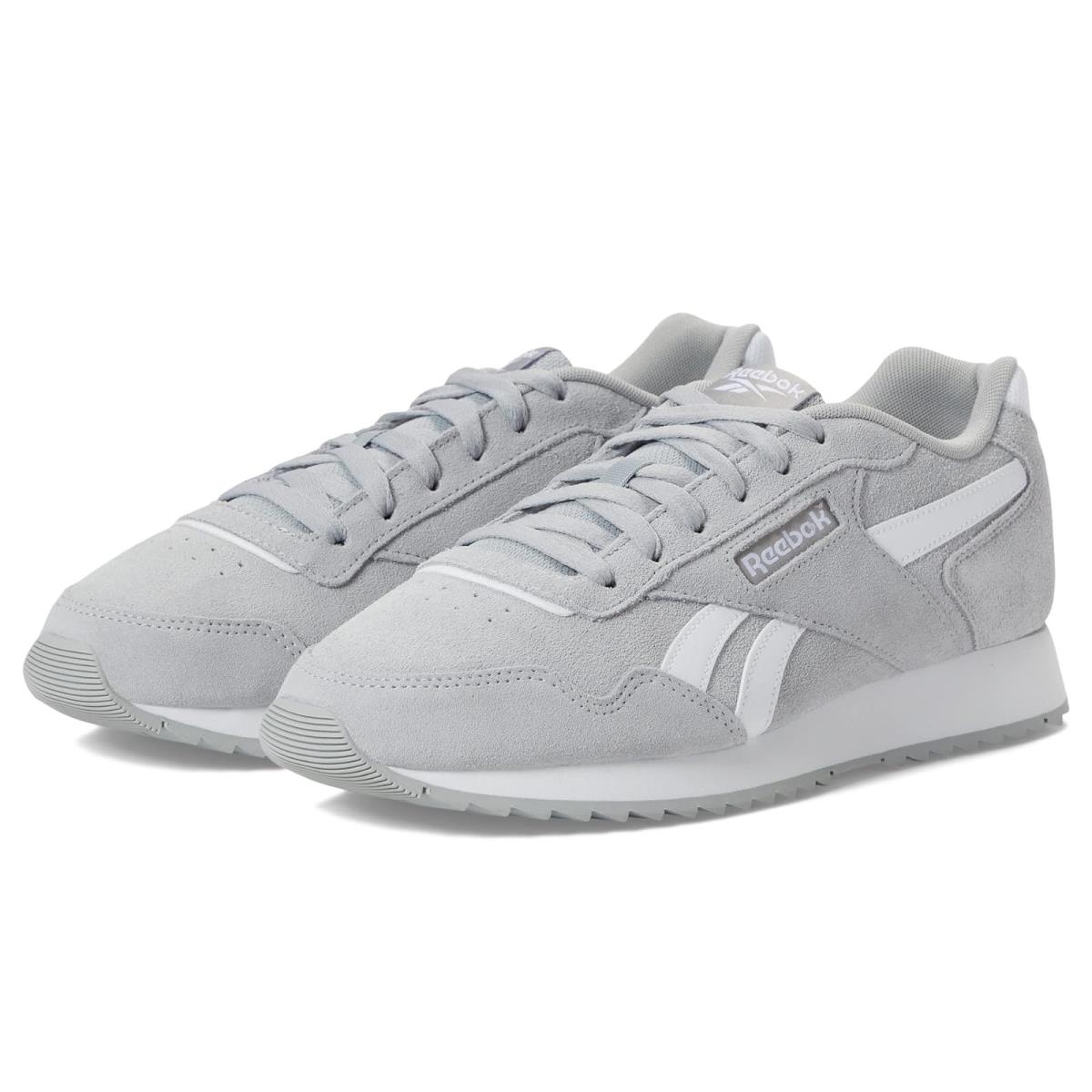 Man`s Sneakers Athletic Shoes Reebok Glide Ripple Pure Grey/White