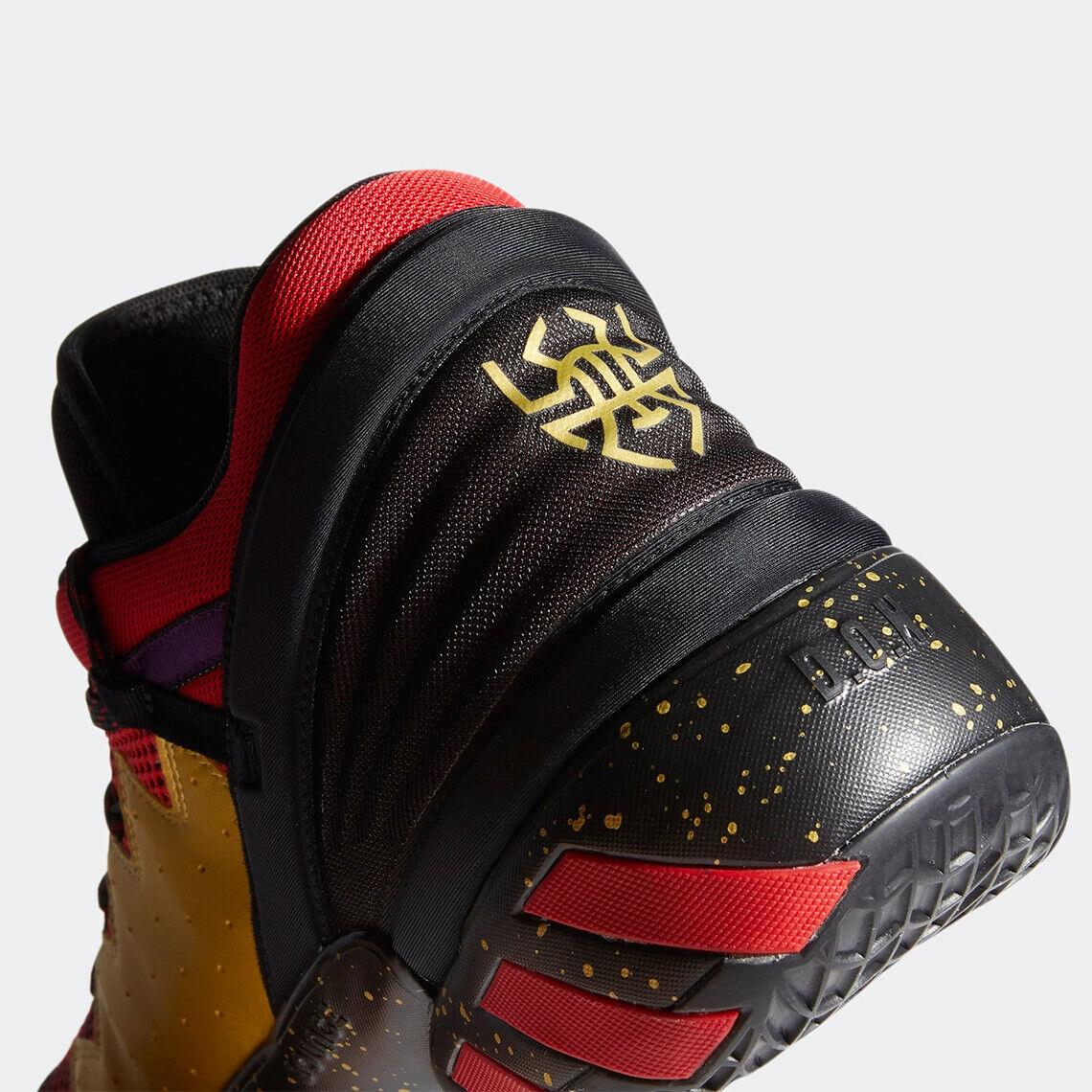 Adidas shoes  - Core Black / Scarlet / Gold Metallic 6