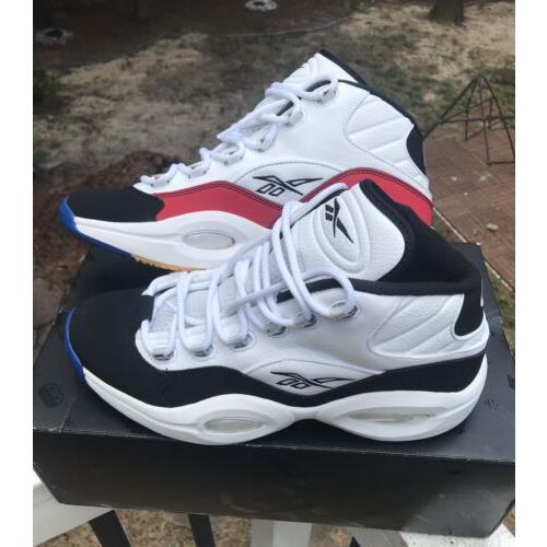 Cambiable anillo traductor Reebok Question Mid Hall of Fame Allen Iverson Black White Red Shoes Sz 12  | 040614717246 - Reebok shoes Question Mid - Multicolor | SporTipTop