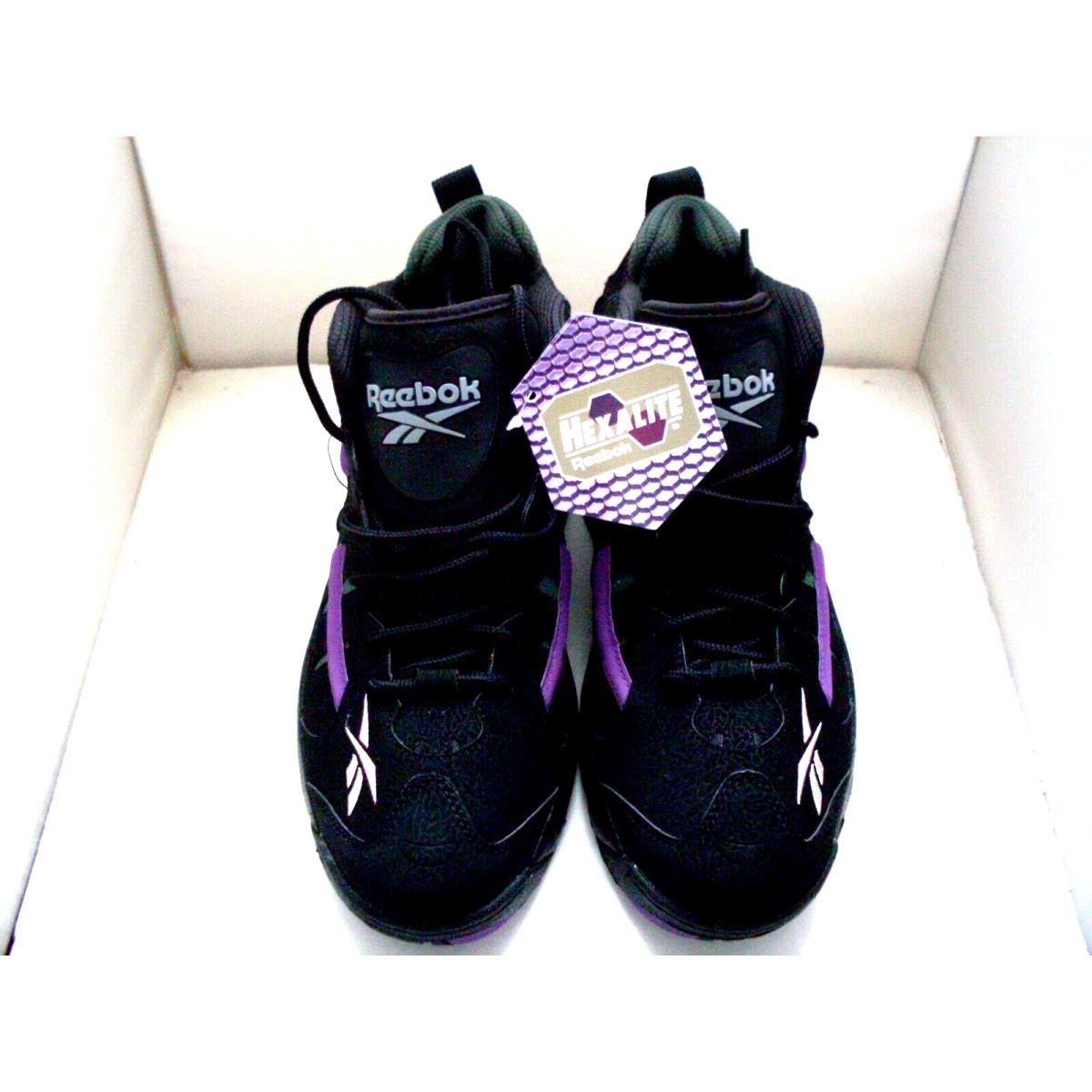 Reebok The Rail Bucks Glenn Robinson Basketball Shoes Black Purple Size 9 2014