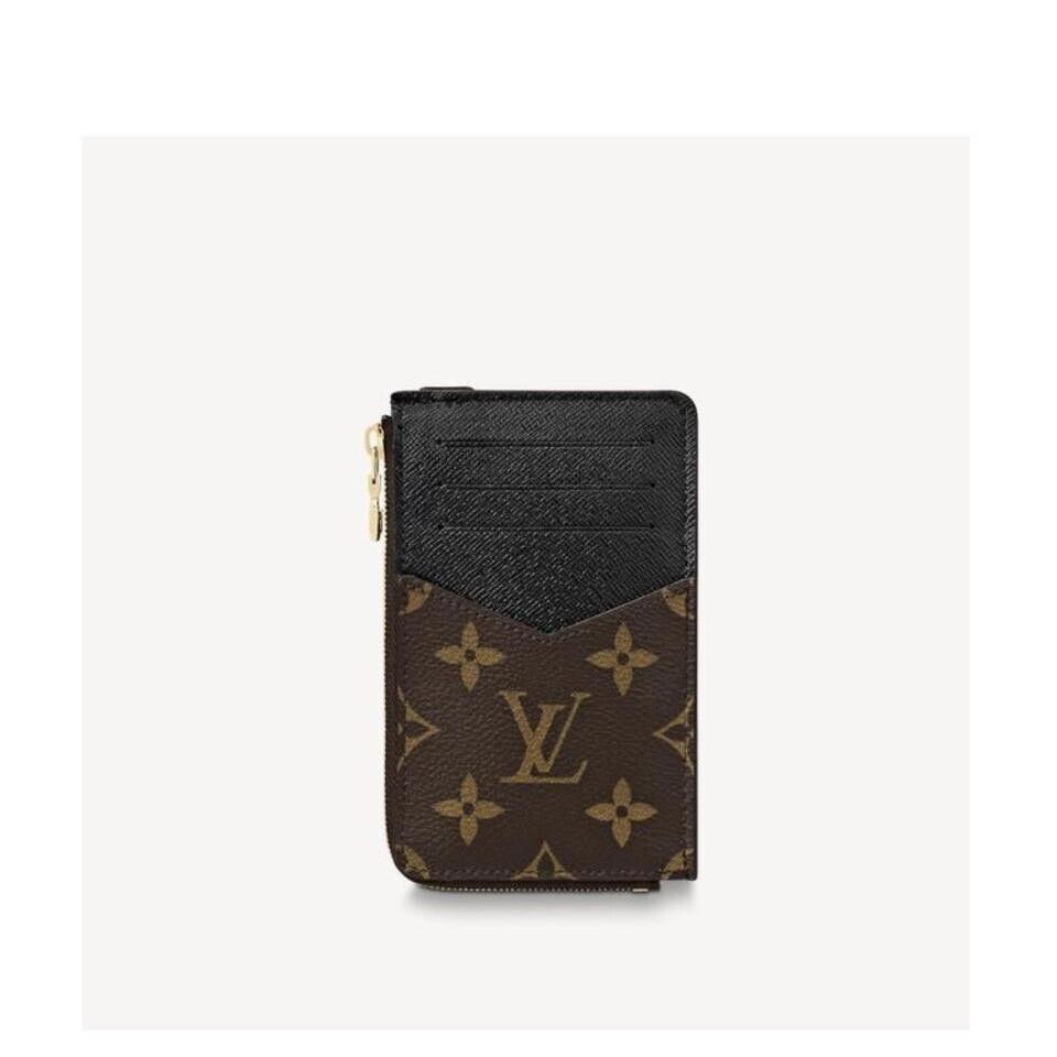 LOUIS VUITTON Monogram Recto Verso Card Holder Black 1279186