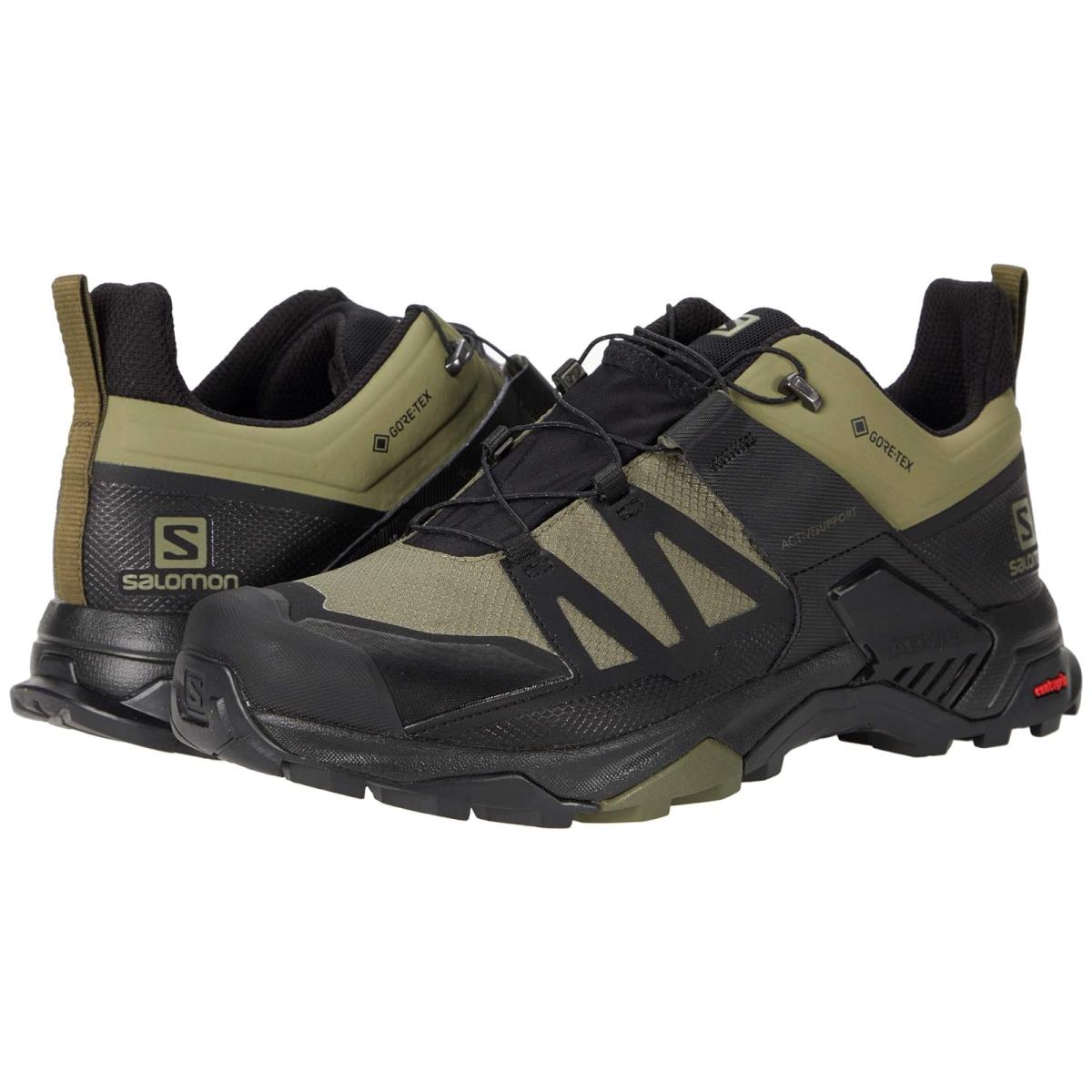 Man`s Sneakers Athletic Shoes Salomon X Ultra 4 Gtx Deep Lichen Green/Black/Olive Night