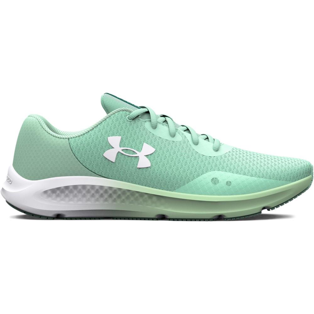 Under Armour 3024889 Womens UA Charged Pursuit 3 Training Running Athletic Shoes Aqua Foam