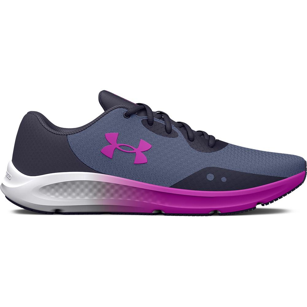 Under Armour 3024889 Womens UA Charged Pursuit 3 Training Running Athletic Shoes Tempered Steel