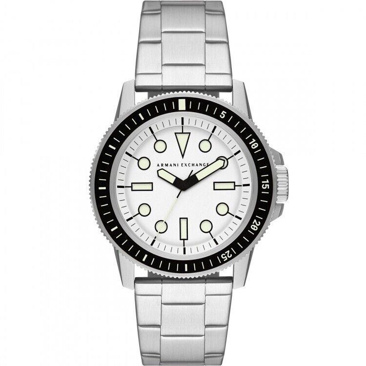 Armani Exchange AX1853 Classic Quartz Silver White Dial Men`s Watch