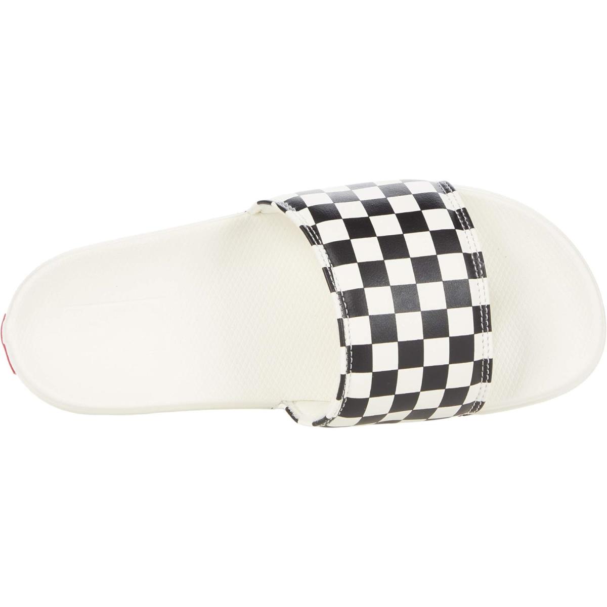 Unisex Sandals Vans La Costa Slide-on (Checkerboard) Black/Marshmallow