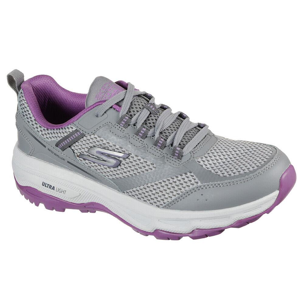 Womens Skechers Gorun Trail Altitude Grey/purple Mesh Shoes