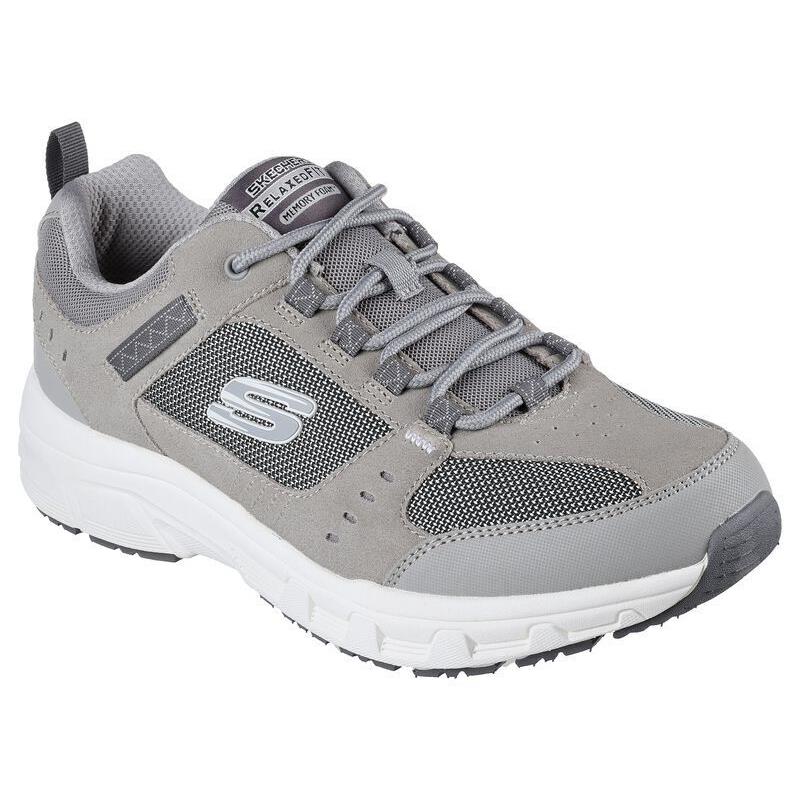 Mens Skechers Relaxed Fit: Oak Canyon Gray Suede Shoes