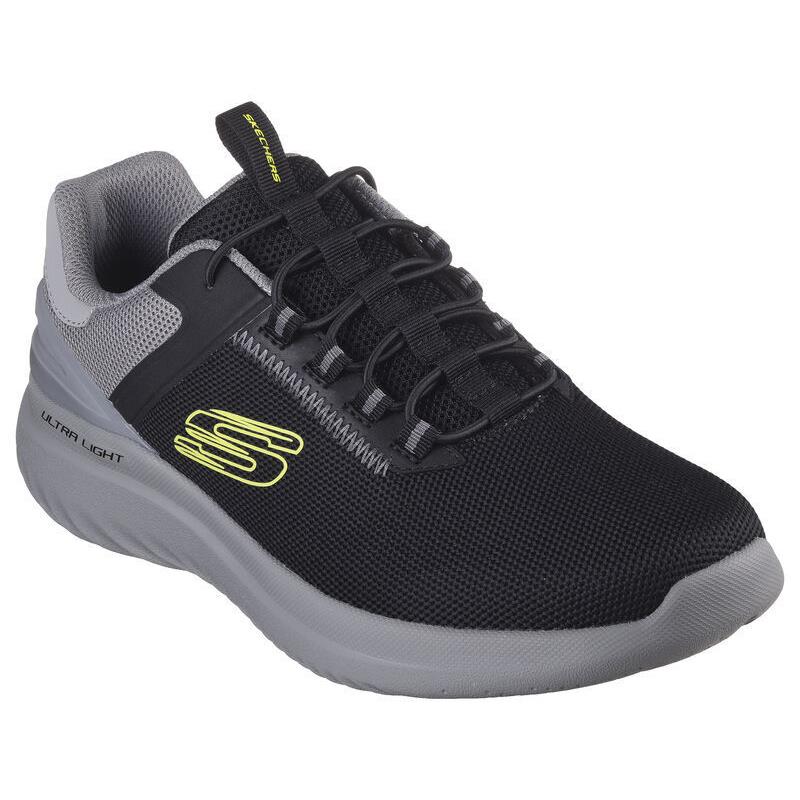 Mens Skechers Bounder 2.0-ANAKO Black/gray Mesh Shoes
