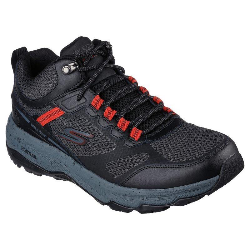 Mens Skechers GO Run Trail Altitude-element Black Leather Shoes