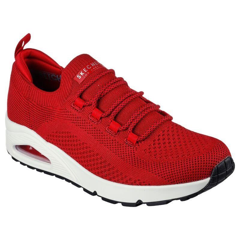 Mens Skechers Uno-everywear Red Mesh Sneaker Shoes