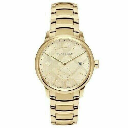 Burberry BU10006 The Classic 40mm Gold Tonestainless Steel Men`s Watch - Champagne Dial, Gold Band, Gold Bezel