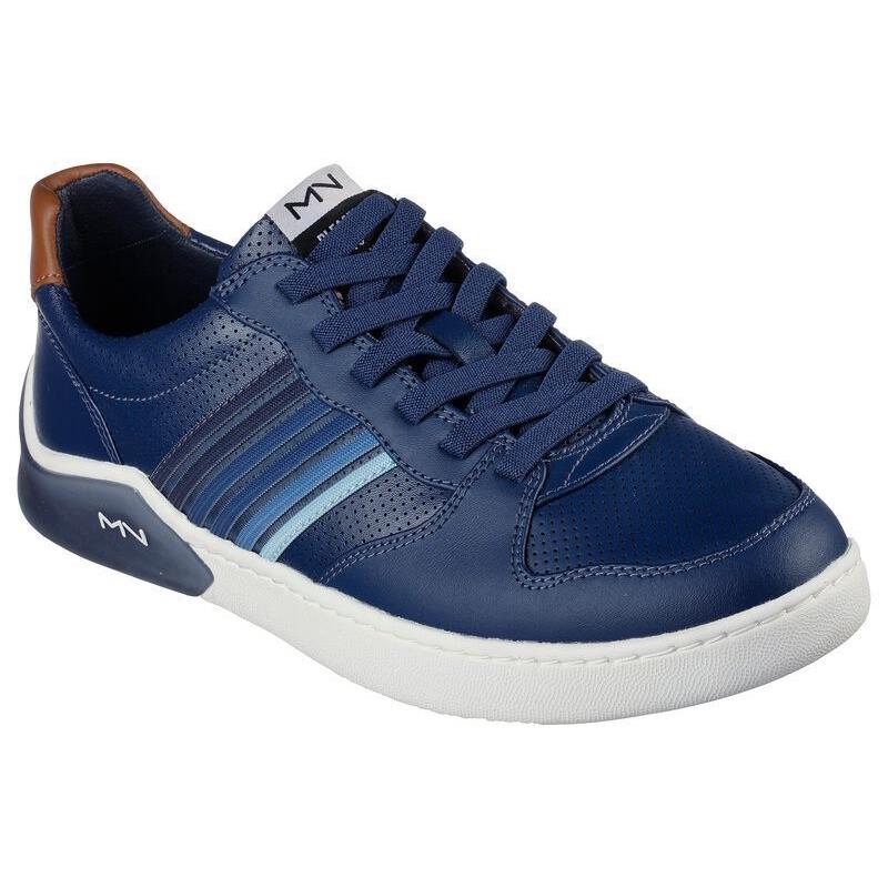 Mens Skechers Classic Cup-tinsley Navy/blue Leather Shoes