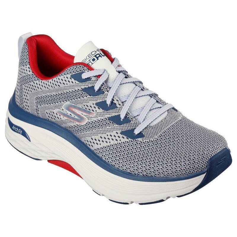 Mens Skechers Max Cushioning Arch Fit-unifier Grey Mesh Shoes