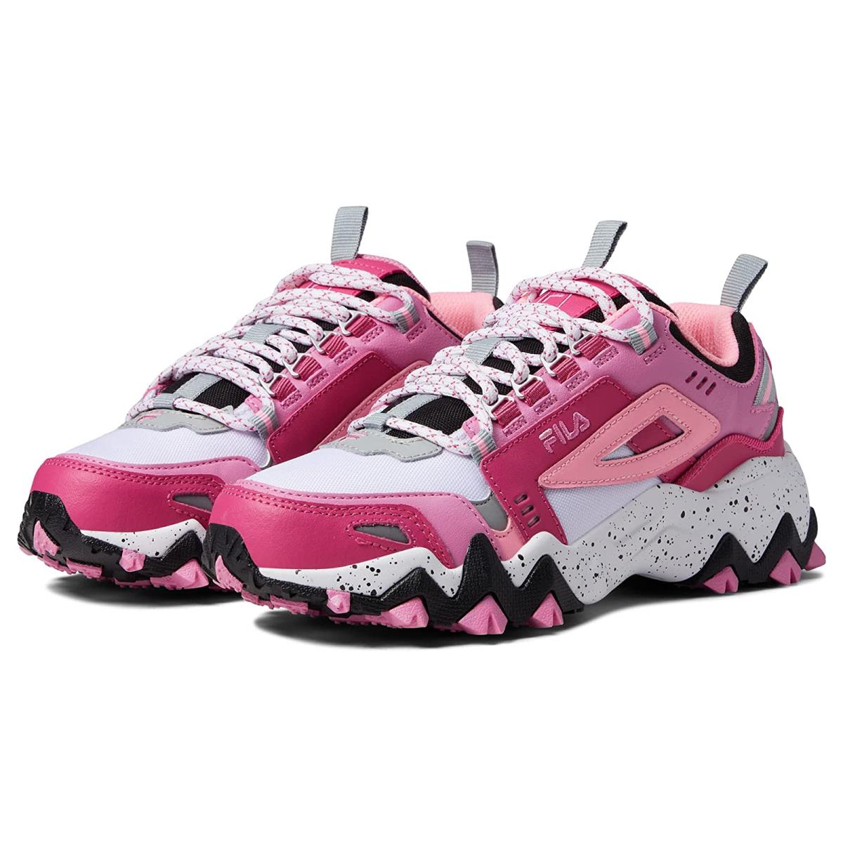 Woman`s Sneakers Athletic Shoes Fila Oakmont TR White/Fuchsia Rose/Fuchsia Pink