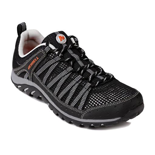 Merrell Men`s Hymist Trail Hiking Shoes Sneakers Black/b. Orange US Size 7M
