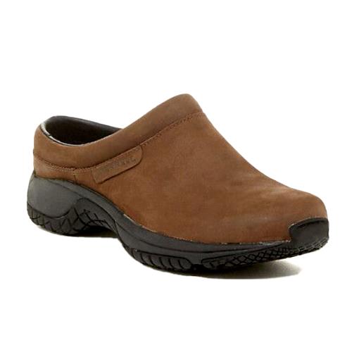 Merrell Encore Slide Pro Studio Slip-on Leather Shoes Brown Nubuck US 6.5M