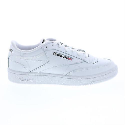 Reebok Club C 85 GZ1605 Mens White Leather Lace Up Lifestyle Sneakers Shoes