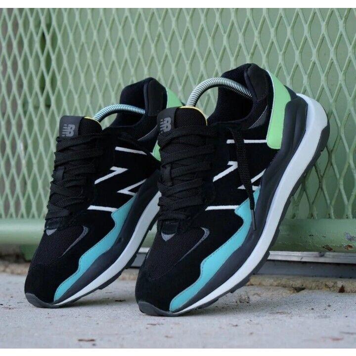 New Balance M5740RRA Black Shoes Mens 57- 40 Trainers Blue Green Gray