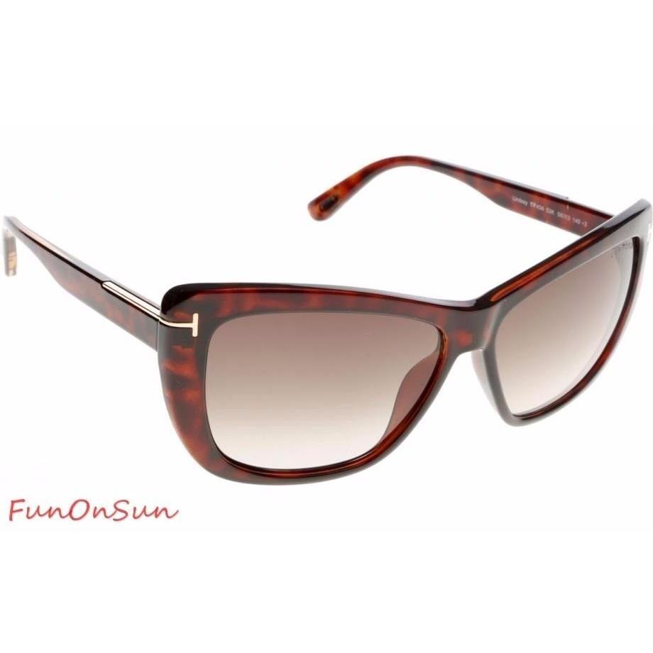 Tom Ford Lindsay Womens Sunglasses FT0434 52K Dark Havana/gradient Roviex Lens