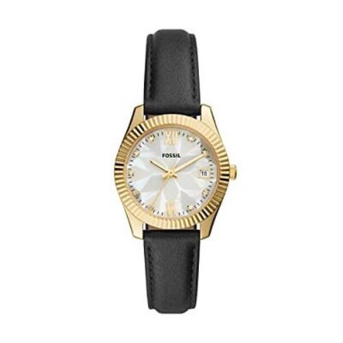 Fossil Women`s Scarlette Mini Quartz Stainless Steel Leather Three-hand Watch