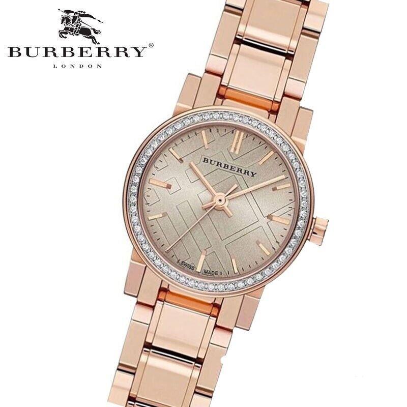 Burberry The City BU9225 Rose Check Stamped Dial Lady`s Watch